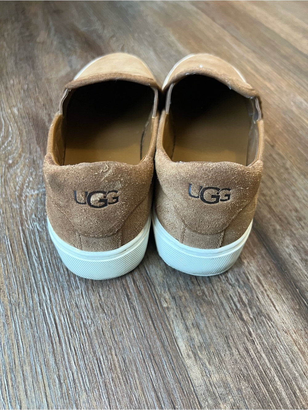 UGG Jass Women’s 9.5 Brown Tan Suede Slip On Sneakers Shoes 1106545